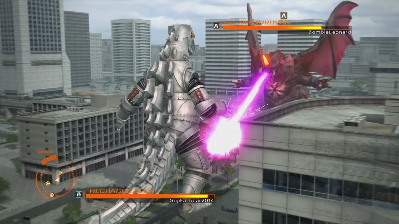 GODZILLA ps4 online battle: MechaGodzilla vs Destoroyah