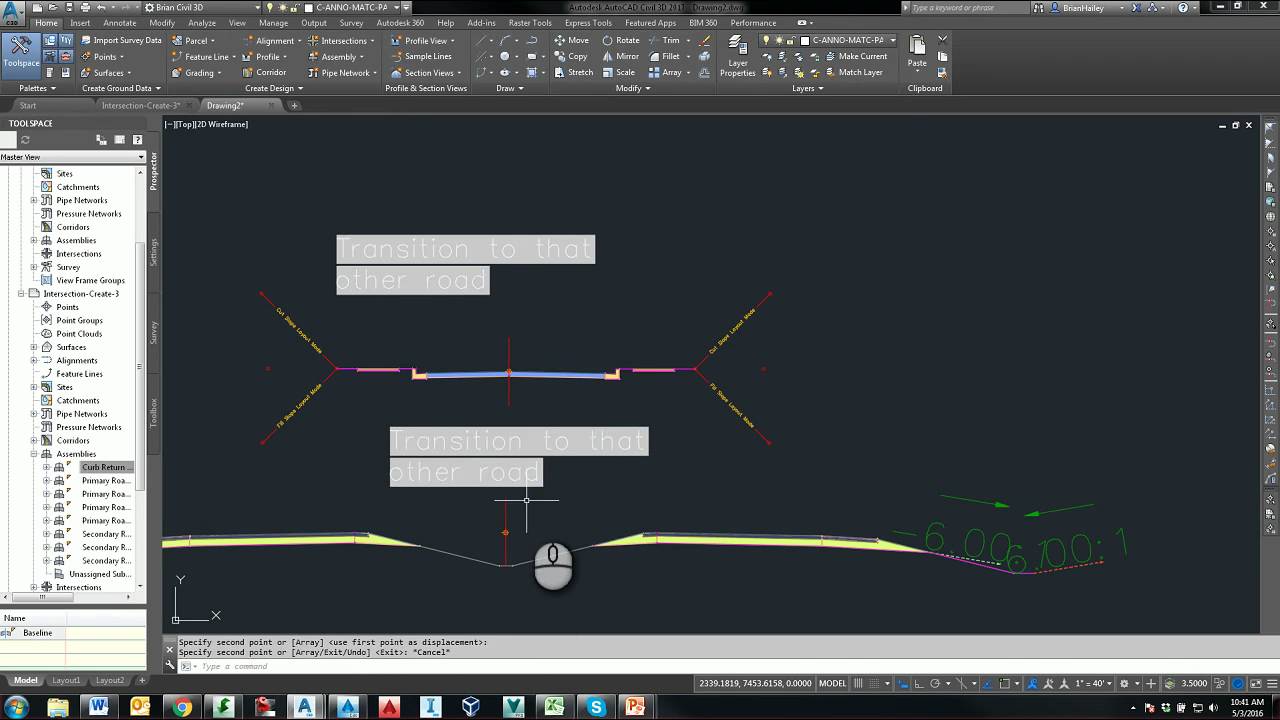 Assembly Labels in Civil 3D
