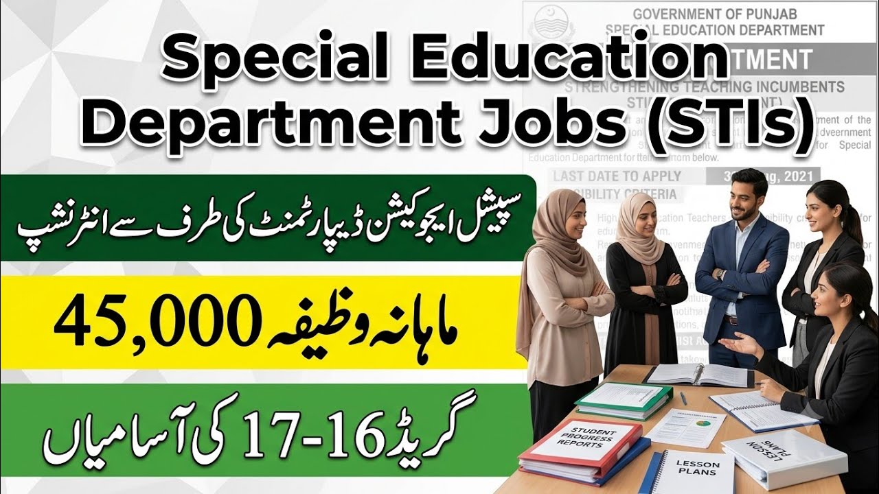 New STI Jobs 2026 | Special Education Teacher Jobs 2026 | 45,000 Salary