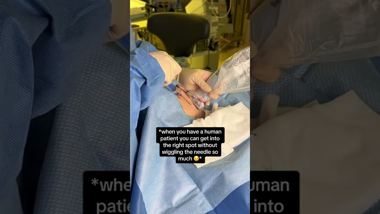 Day in the life of a CRNA teaching a central line simulation #crna #anesthesiology