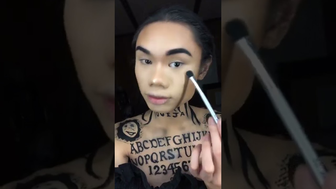 Ouija board makeup tutorial 👻 #halloween #makeup #Misocolorful #short