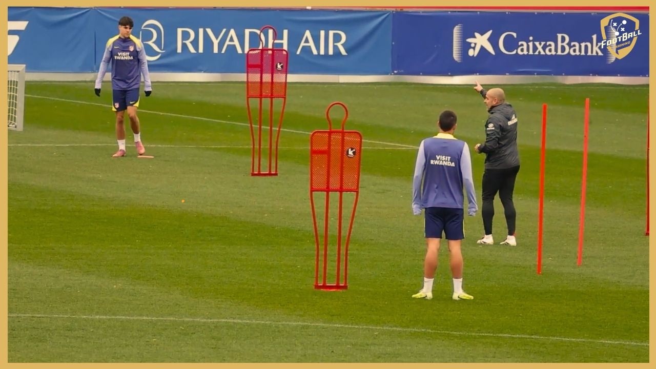 Atletico Madrid - High Intensity Passing Combinations With Finishing