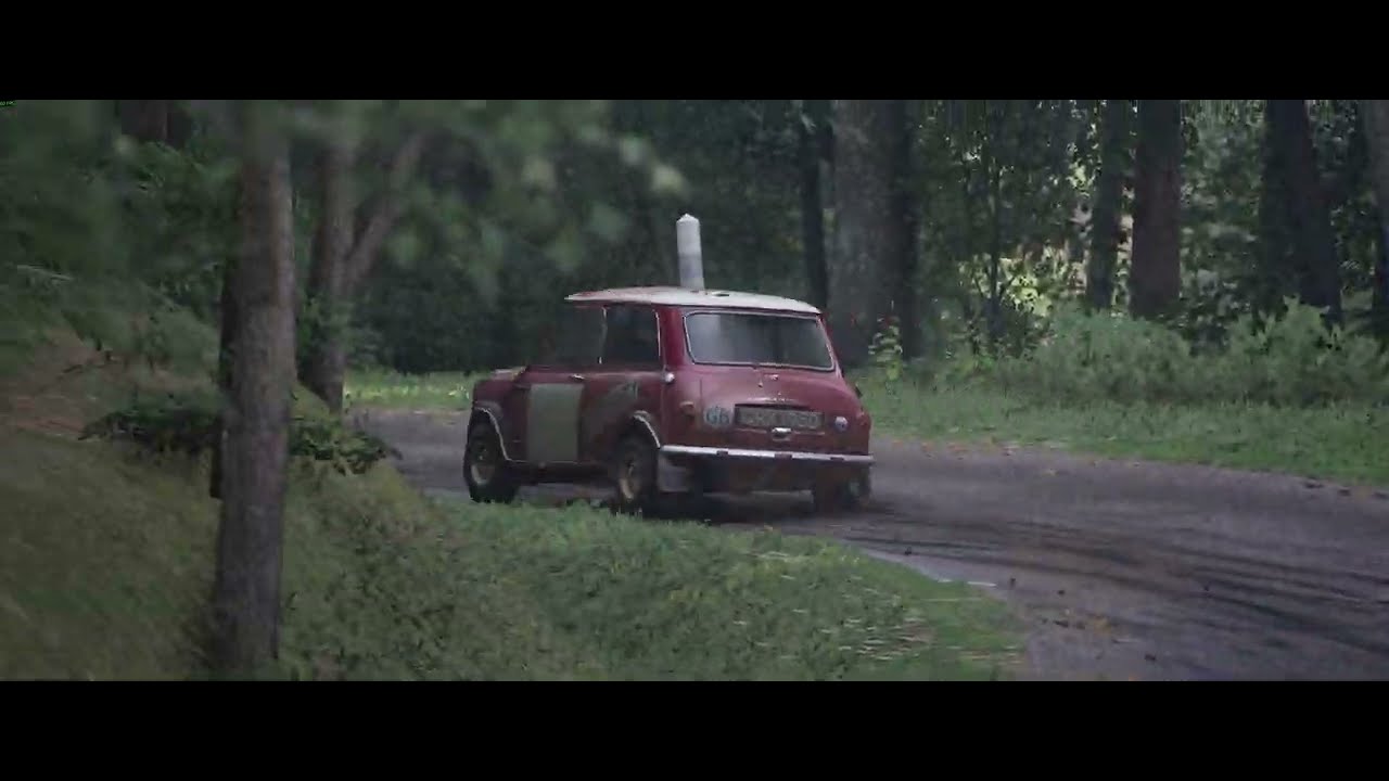 Mini Cooper S vintage rally car.