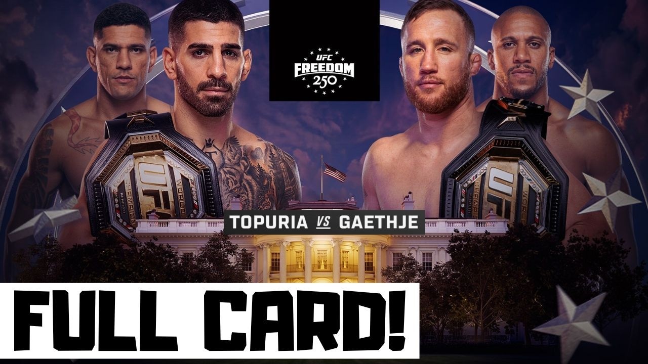 UFC Freedom 250 Predictions Topuria vs Gaethje Full Card White House Betting Breakdown