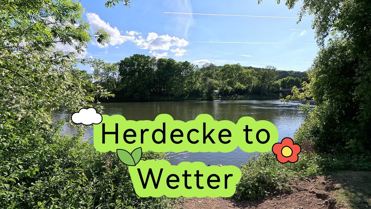 Walking the Ruhr Valley Trail – From Herdecke to Wetter | Scenic 4K River Walk 🚶‍♂️🌿