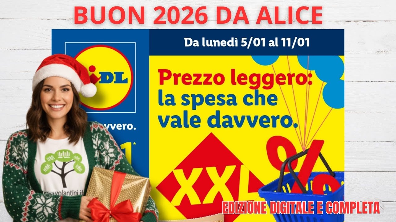 VOLANTINO LIDL dal 5 all'11 gennaio 2026 