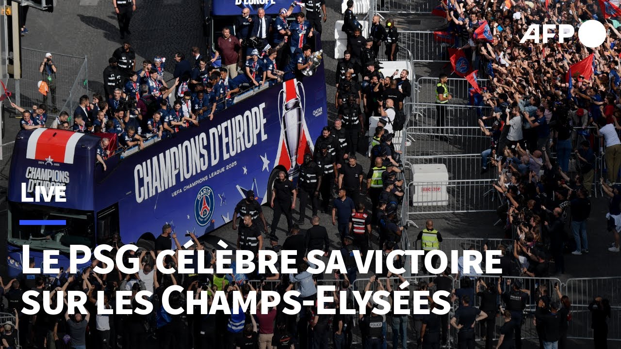 🔴 LIVE - Parade du PSG sur les Champs-Elysées après la victoire en Ligue des champions