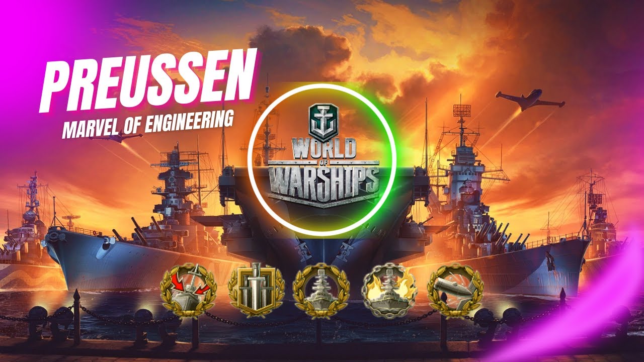 German Battleship KMS PREUSSEN ( Gameplay & Build ) World Of Warships #wows #worldofwarships #gaming