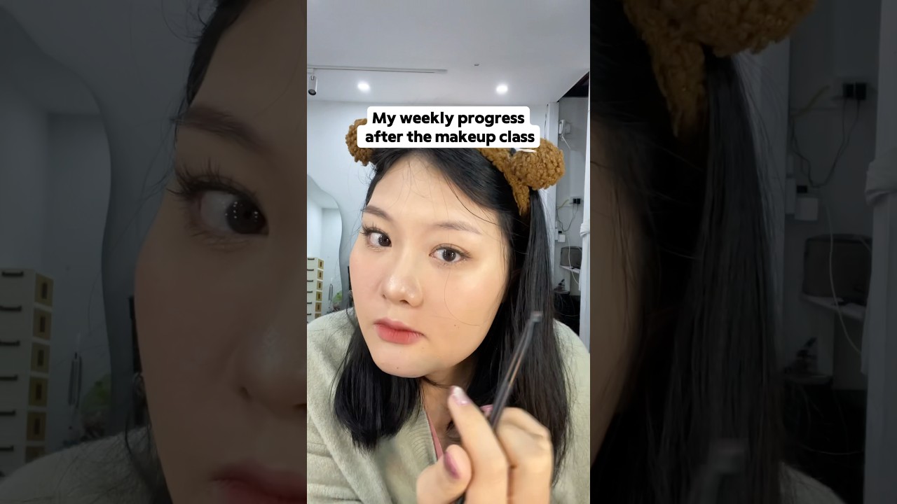 My wedding make-up progress!