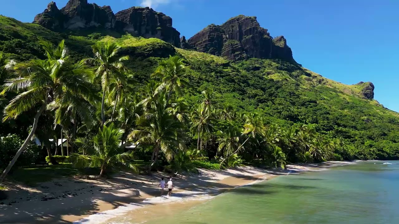 Waya Island Resort, Yasawa, Fiji.  Adults only Deluxe Oceanfront Resort. 18 Deluxe Villas and Bures