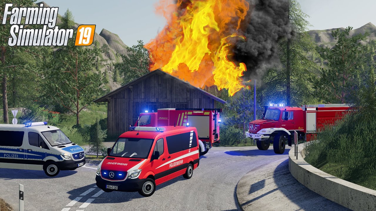 LS19 - Feuerwehr Einsatz - Sirenenalarm! Scheune brennt! [Feuerwehr Woche 3/7]