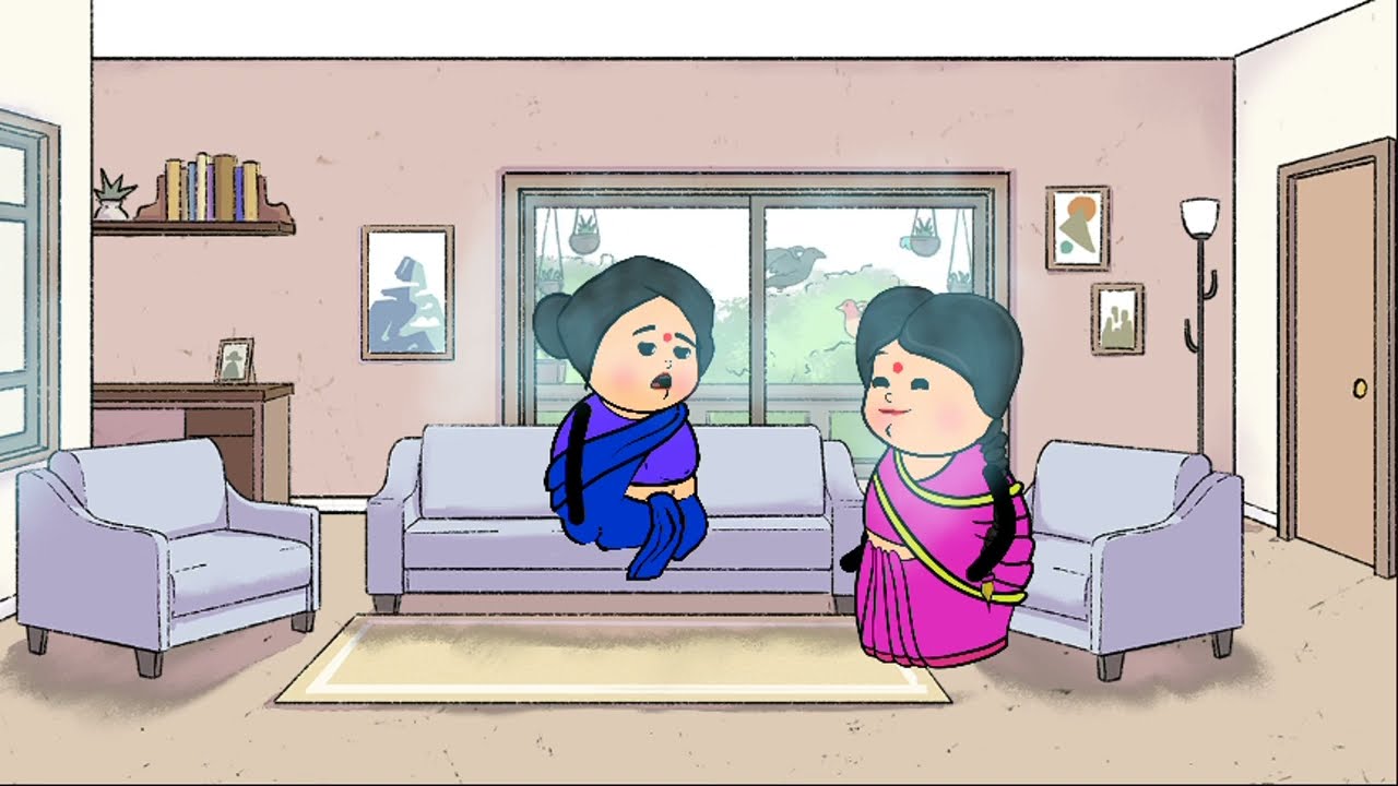બેય બેનો એ શું વાત કરી #dhokari ni mauj 321 #cartoon 