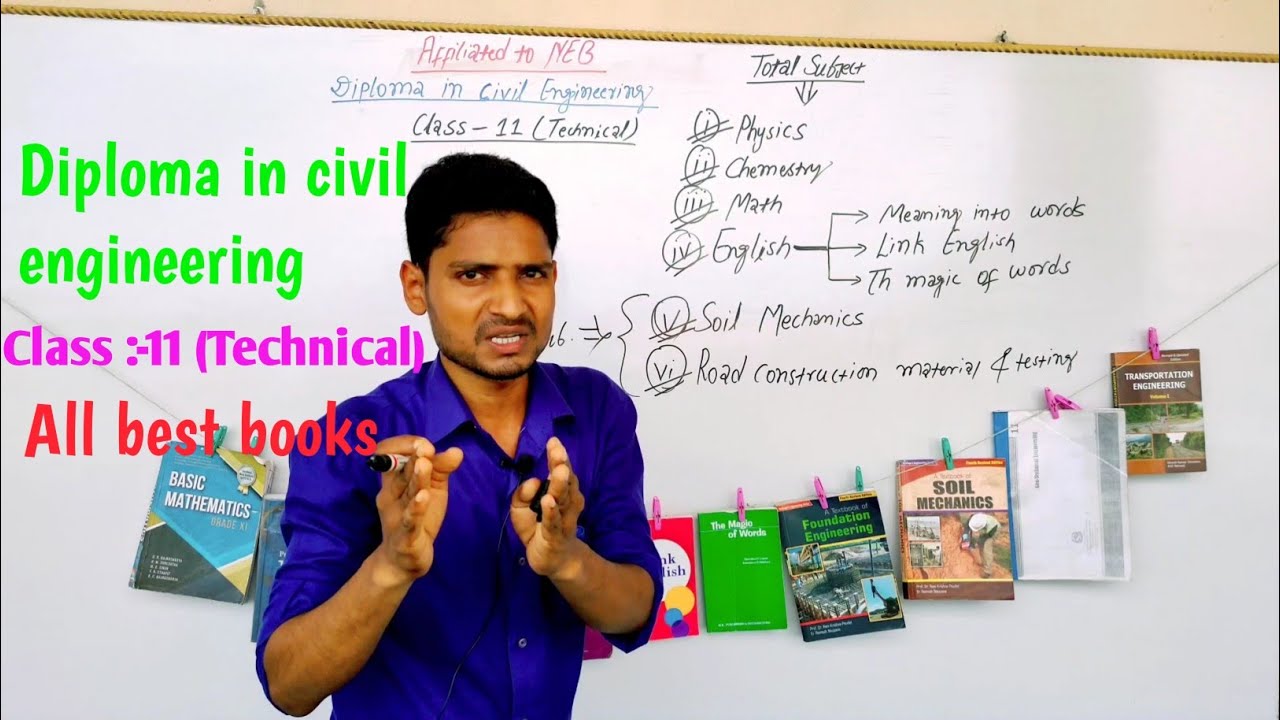 Diploma in civil engineering class :-11 all best books ! affiliated to NEB ! civil engineering king