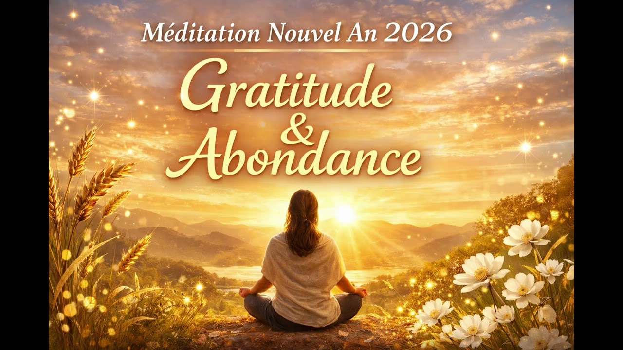 Méditation Guidée Nouvel An 2026 – Gratitude, Abondance & Prospérité Paix intérieure