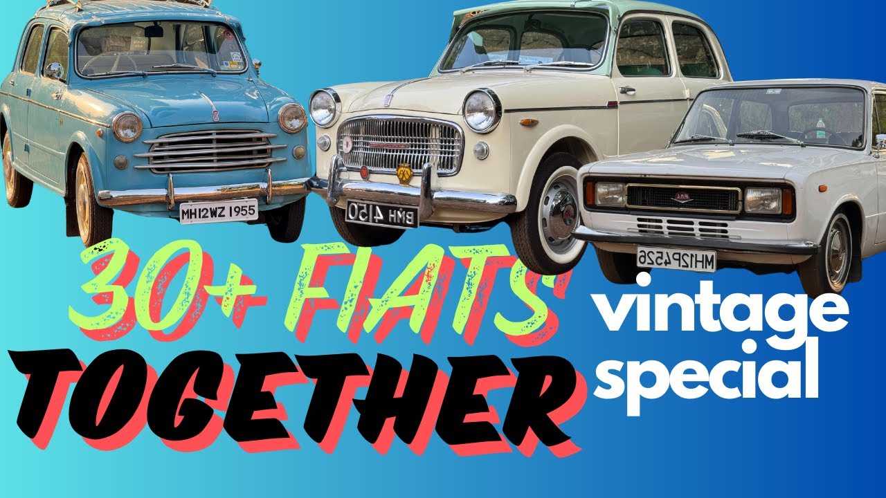 Old Fiat Cars Assemble | Premier Padmini, Fiat 118NE, Millecento | Vintage Special On Joyrides