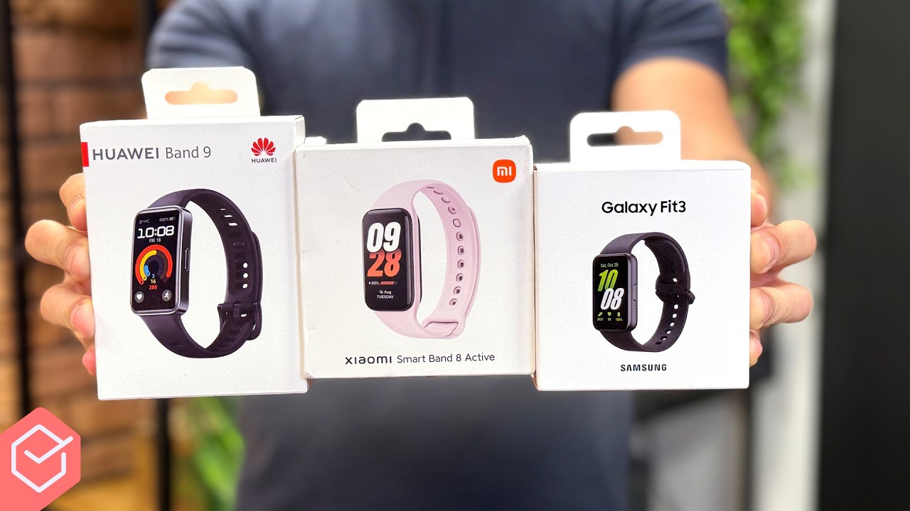 Galaxy Fit 3 vs Huawei Band 9 vs Mi Band 8 // Qual melhor SMARTWATCH / SMARTBAND BARATA em 2024?!