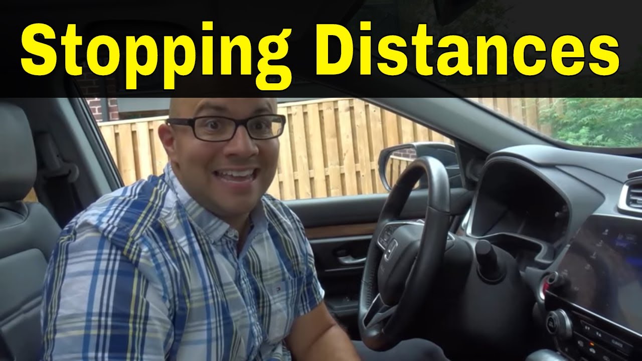 Stopping Distances For Safe Braking-Driving Lesson