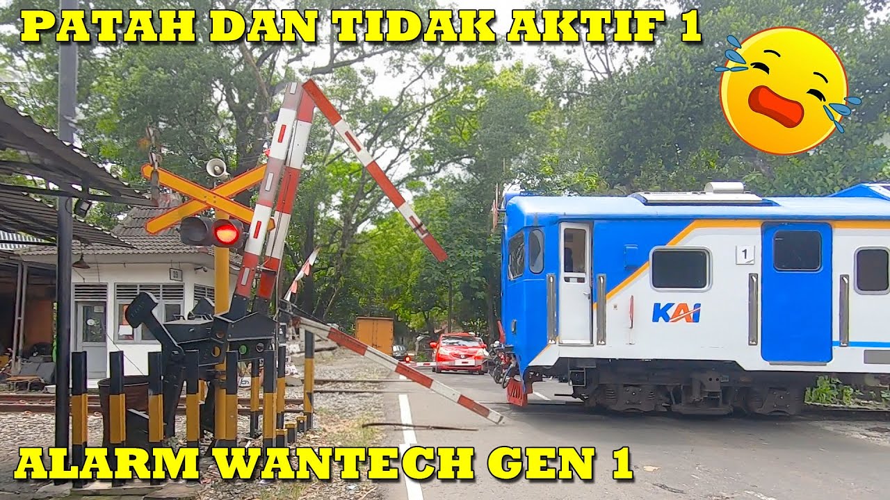 MASIH PATAH !! SATU SATUNYA Palang Kereta Api JPL 39 Alas Kethu InI Patah !!
