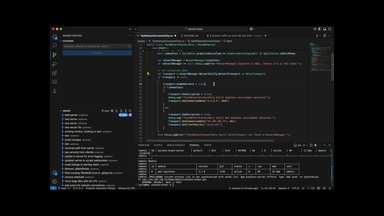 WebGL Multiplayer Games with Unity 6: Configuring WebSocket from Local to Web Server
