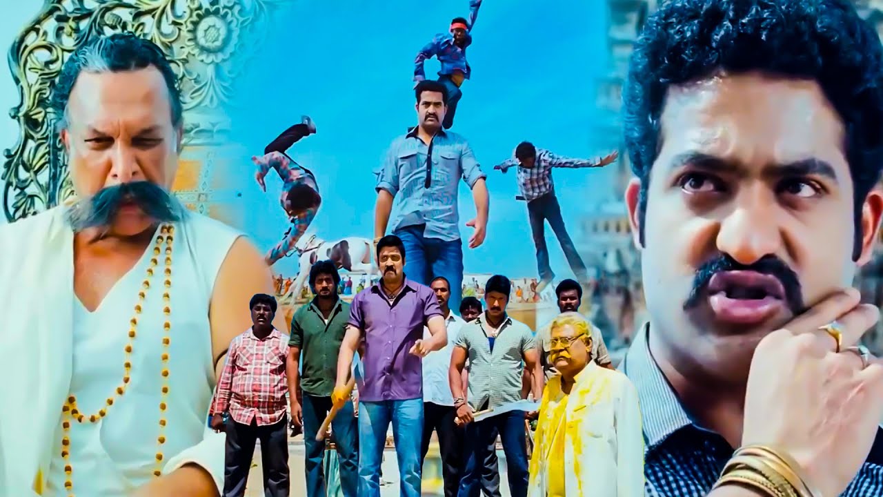 jr. NTR And Nassar Telugu Action Movie Warning Scene | Dhammu Movie | Volga Videos