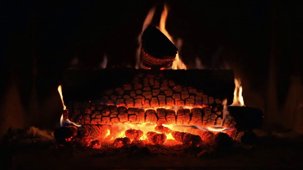Warm Fireplace Sounds with Gentle Crackling Fire for Sleep