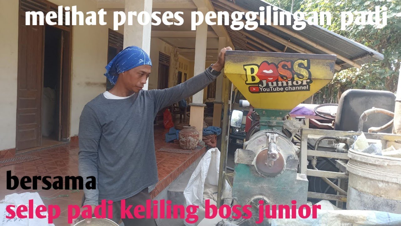 selep padi keliling modif-melihat proses penggilingan padi