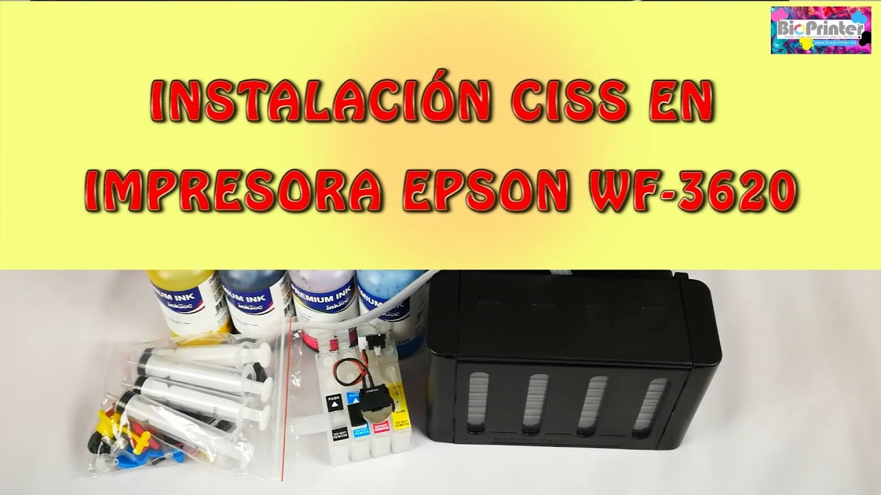 COMO INSTALAR CISS SISTEMA CONTINUO DE TINTA EPSON T27 T27XL EN  WF-3620 CON DEPÓSITOS LUXURY
