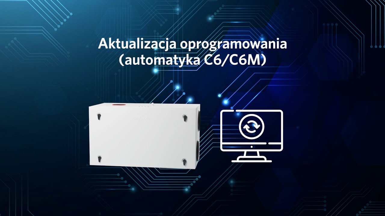 Aktualizacja oprogramowania (automatyka C6/C6M) w rekuperatorach Komfovent Domekt