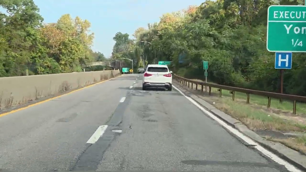 DRIVING FROM BRONX TO NEWBUEGH  IN NEW YORK STATE  AMERICA 