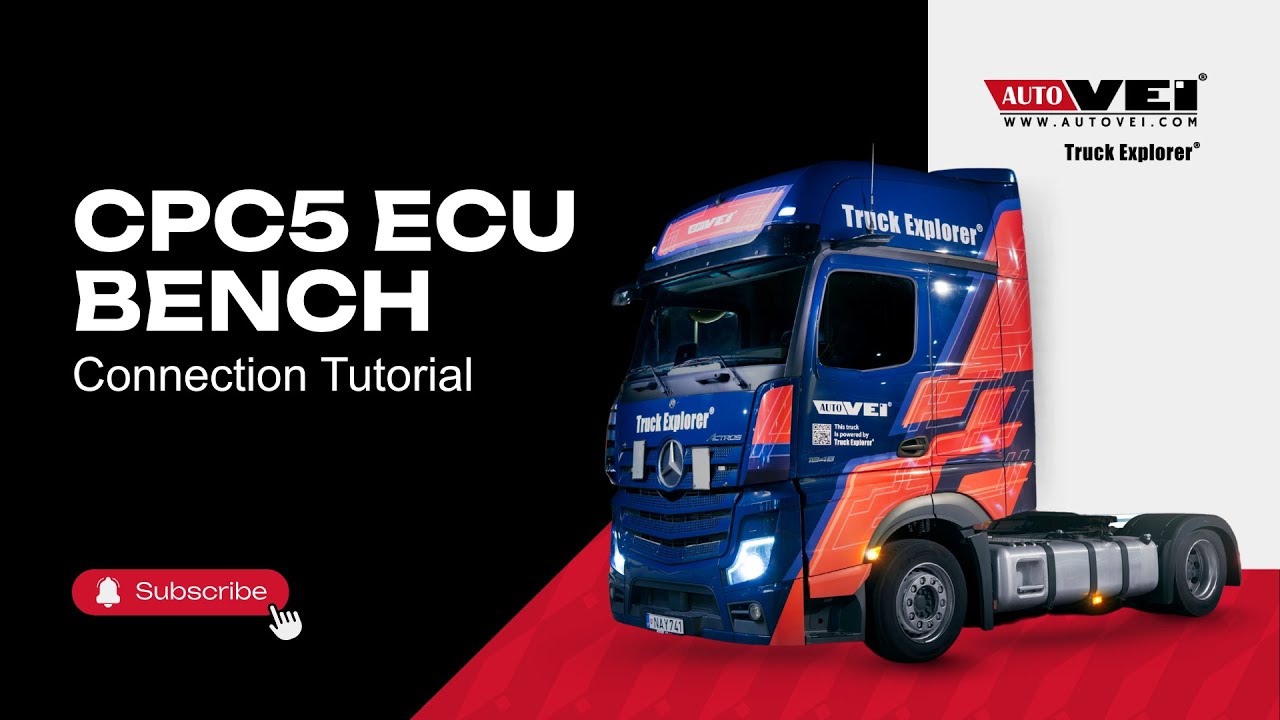 CPC5 ECU Bench Connection Tutorial | Mercedes-Benz & Freightliner | AutoVei VEI V8 full setup guide