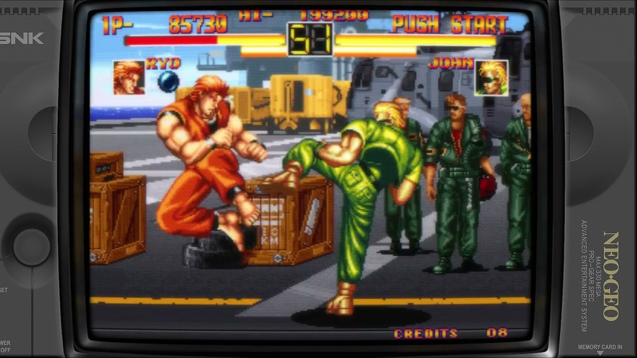 ART OF FIGHTING - Ryo | Neo Geo | Crt Shader + Overlay