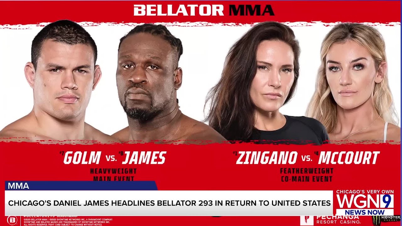 Chicago's Daniel James has a few goals for his Bellator 293 main event bout
