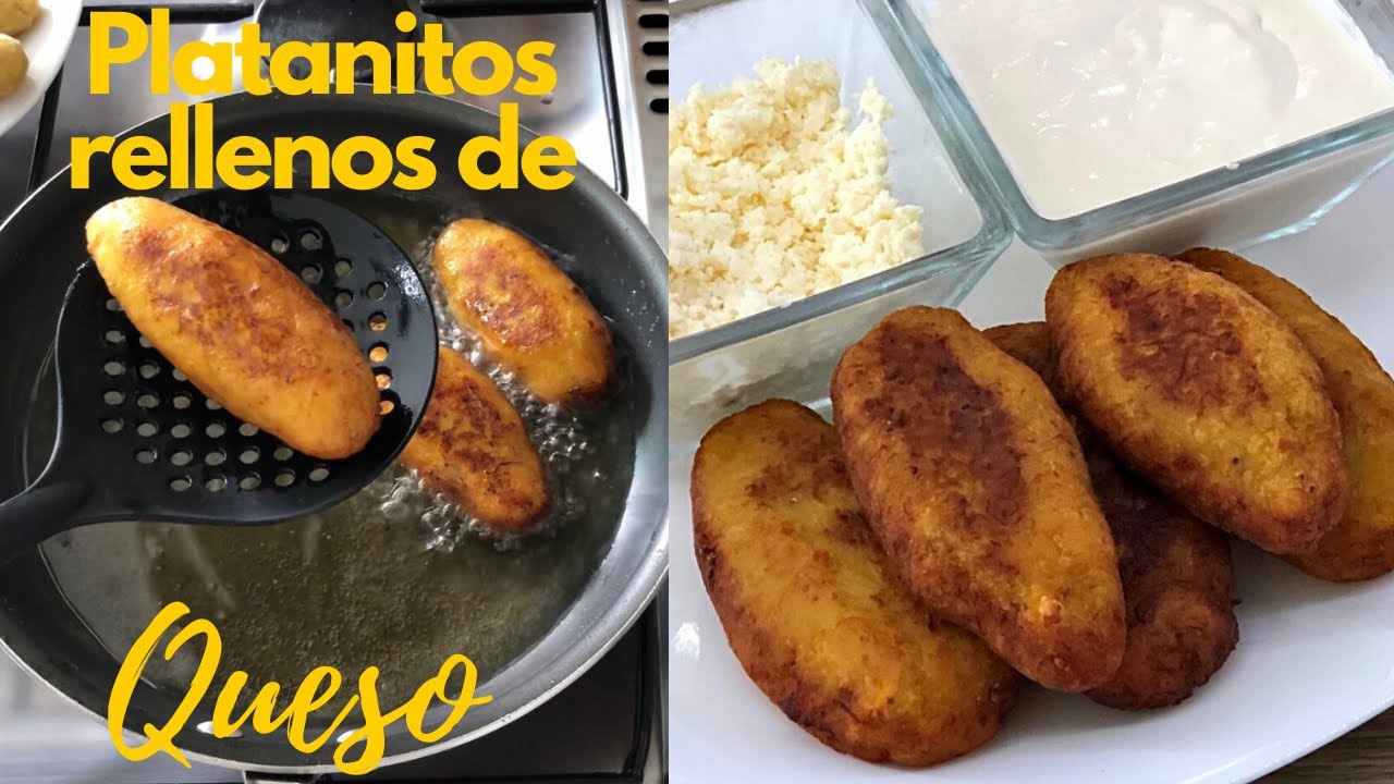 PLÁTANOS RELLENOS DE QUESO ⎪PLÁTANOS FRITOS ⎪POSTRES CON IXCHEL