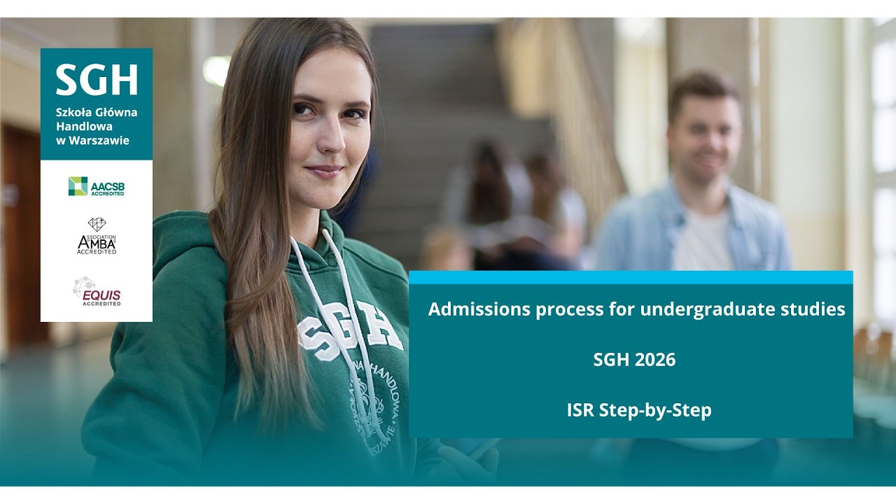 Admissions process for  undergraduate studies SGH 2026 - ISR Step-by-Step