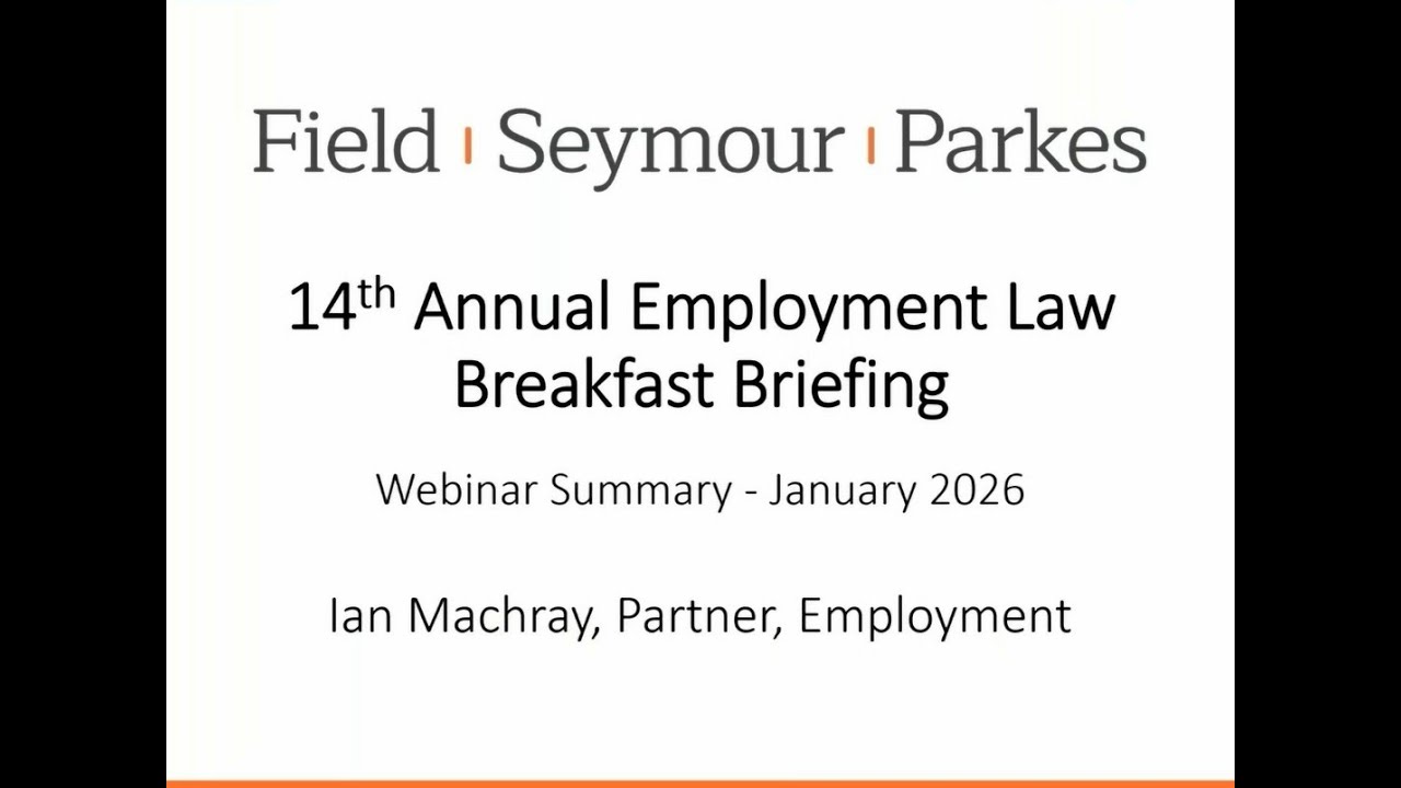 Webinar Summary: 14th Annual Employment Law Breakfast Briefing