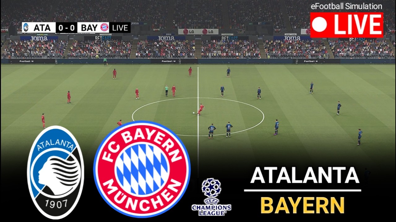 🔴LIVE – Bayern München gegen Atalanta | UEFA Champions League 2026  eFootball PES 21 Spielsimulation