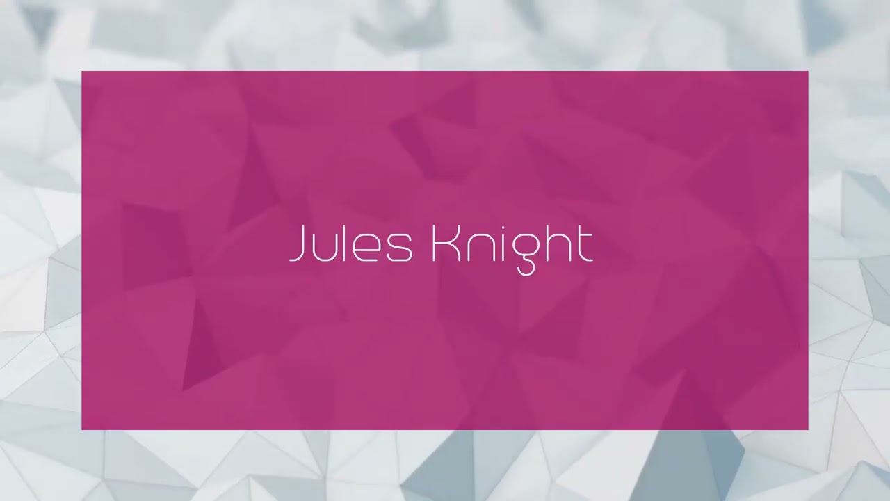 Jules Knight - appearance