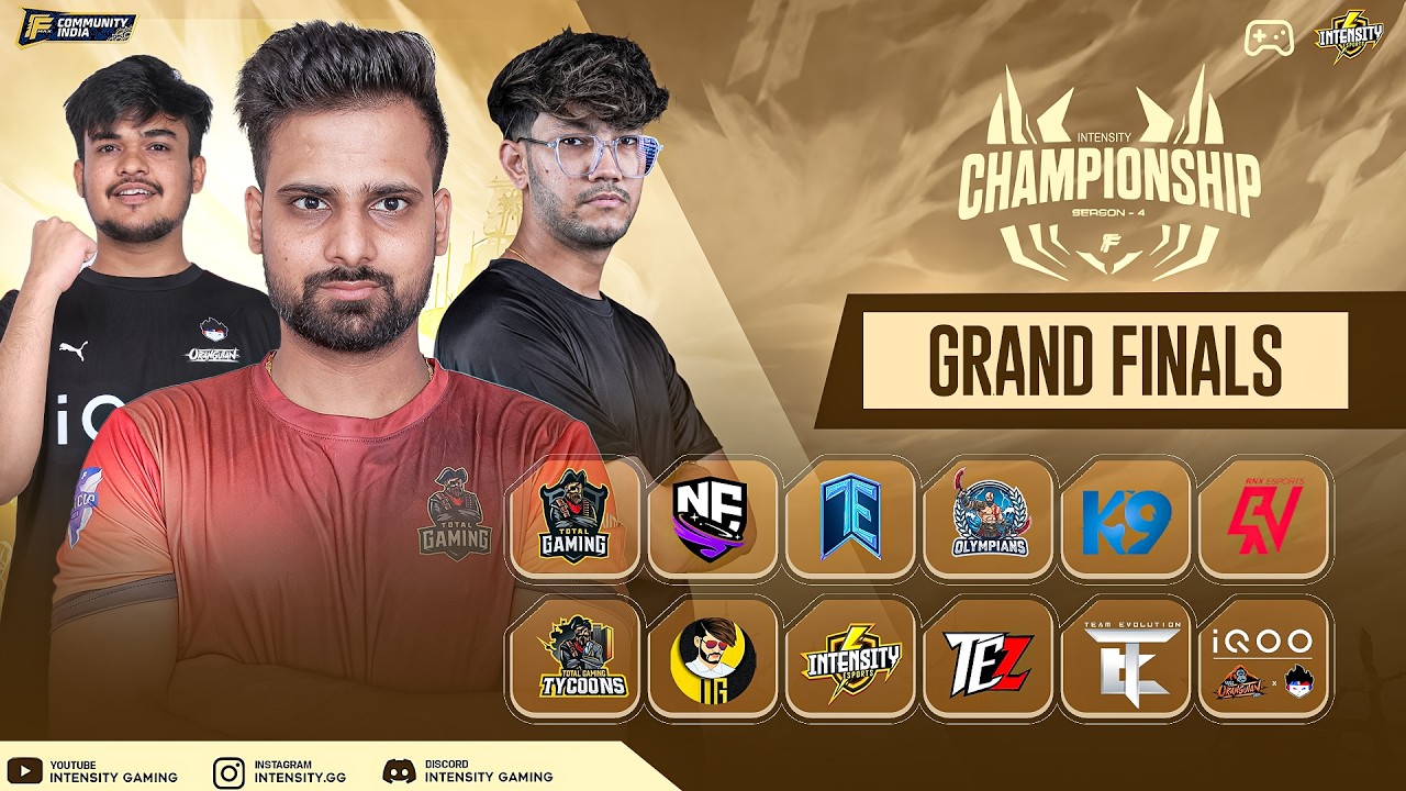 intensity Championship Grand Final | Championship Rush | Ft. Total Gaming, Team Elite, Og x Tsg, K9