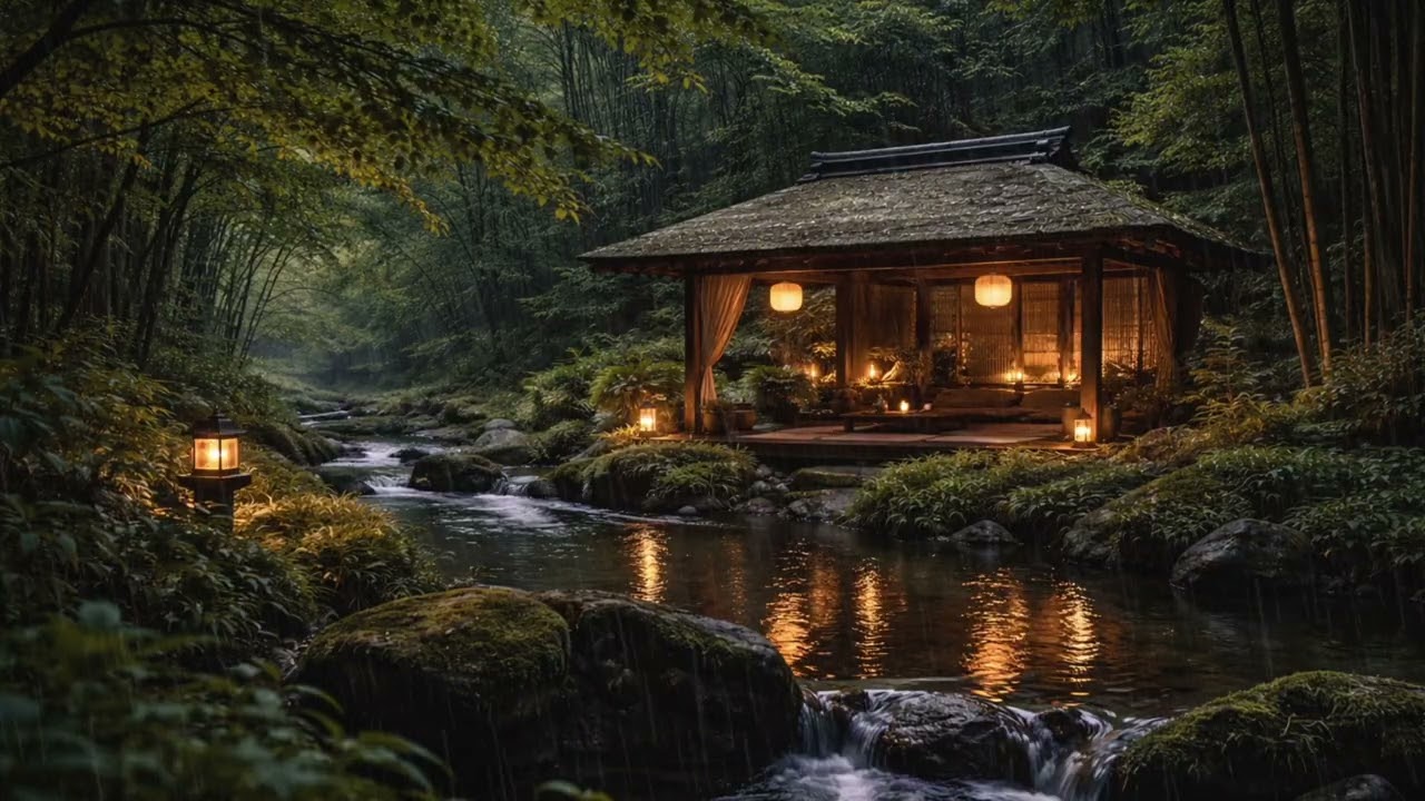 Soothing Rain Sounds 🌿 Relaxing Japanese Zen Ambience for Focus & Sleep