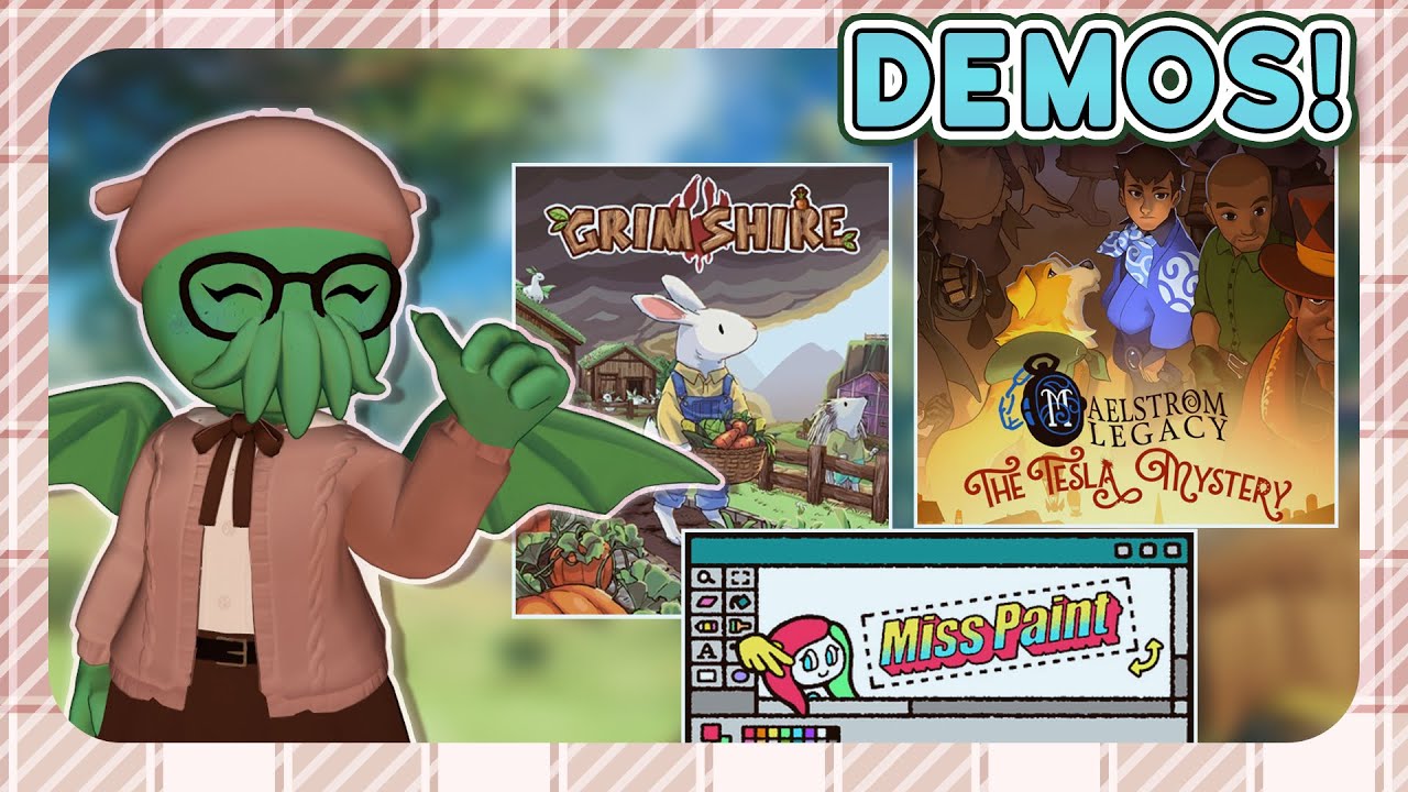 Miss Paint, Maelstrom Legacy, & Grimshire! || Steam Demos ||  Folly's Abyssal Archive