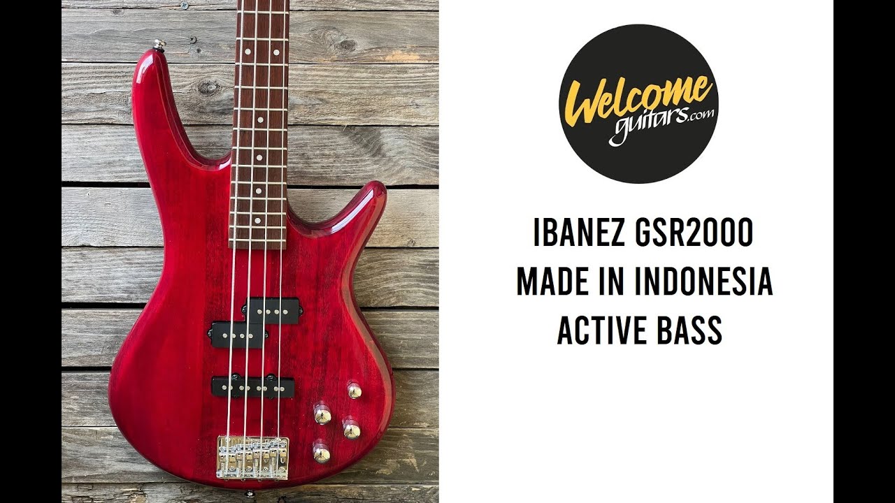 Electric Bass Ibanez GSR2000 Active Red Made in indonesia