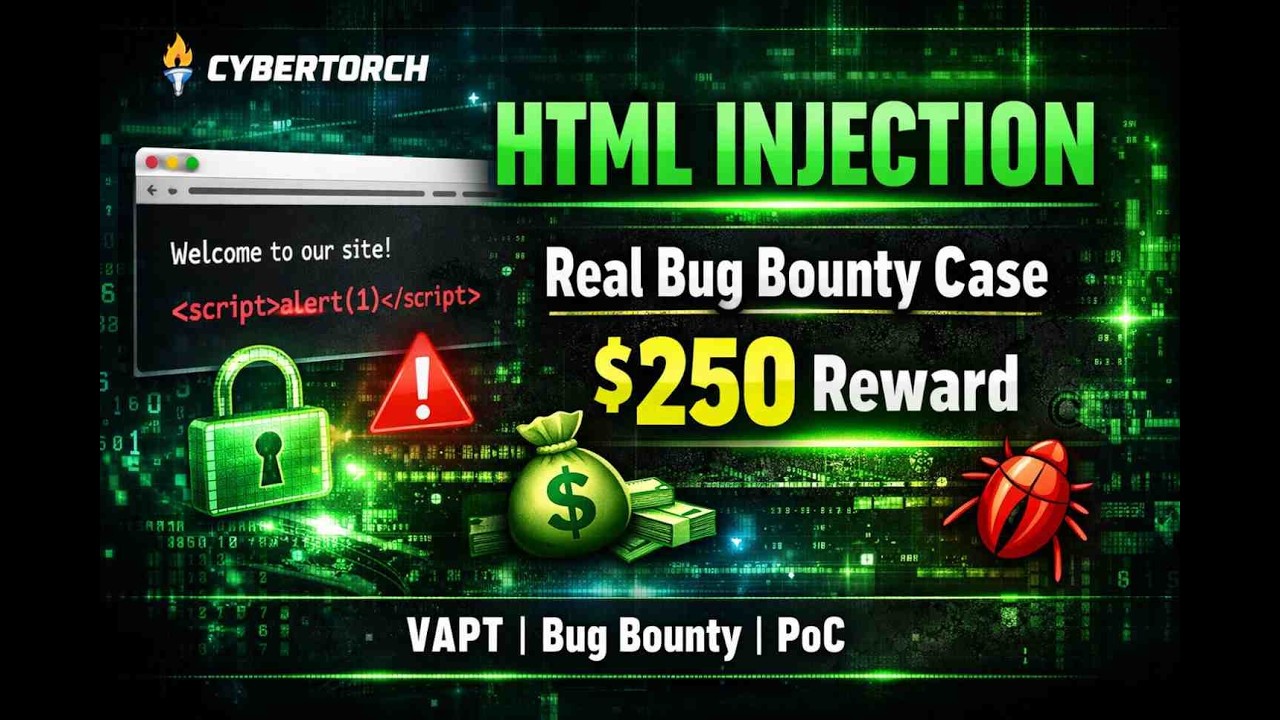 Easy HTML Injection Bug | Web Vulnerability Explained #bugbounty #html #tech #xss