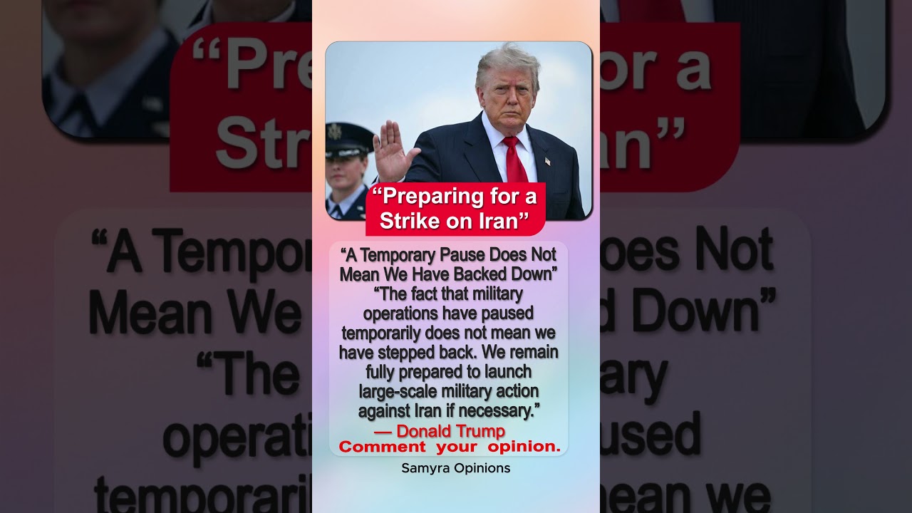 Iran Crisis: Trump Says Military Is Ready #geopolitics