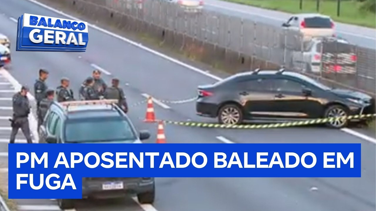 PM aposentado atira em residência e acaba baleado em perseguição
