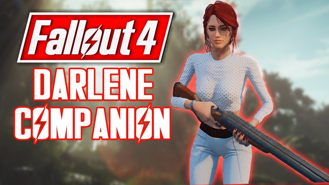 FALLOUT 4 - I'M DARLENE - Meet Darlene French Companion! - Quirky Robot With A Sexy French Accent