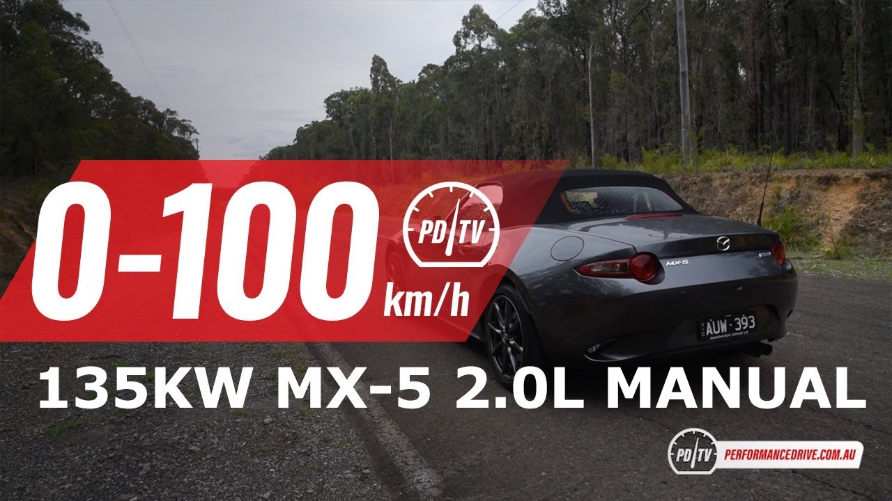 2019 Mazda MX-5 (2.0L) 0-100km/h & engine sound