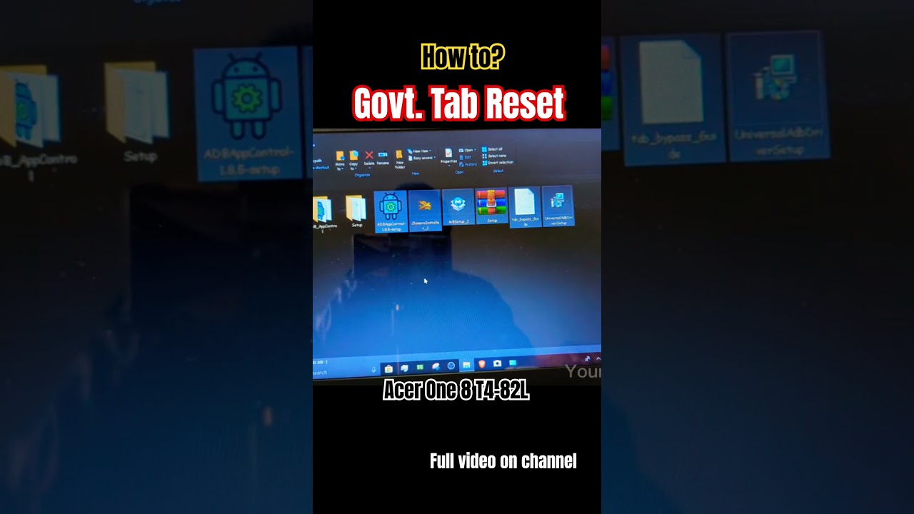 acer one 8 t4-82l hard reset kese kare
