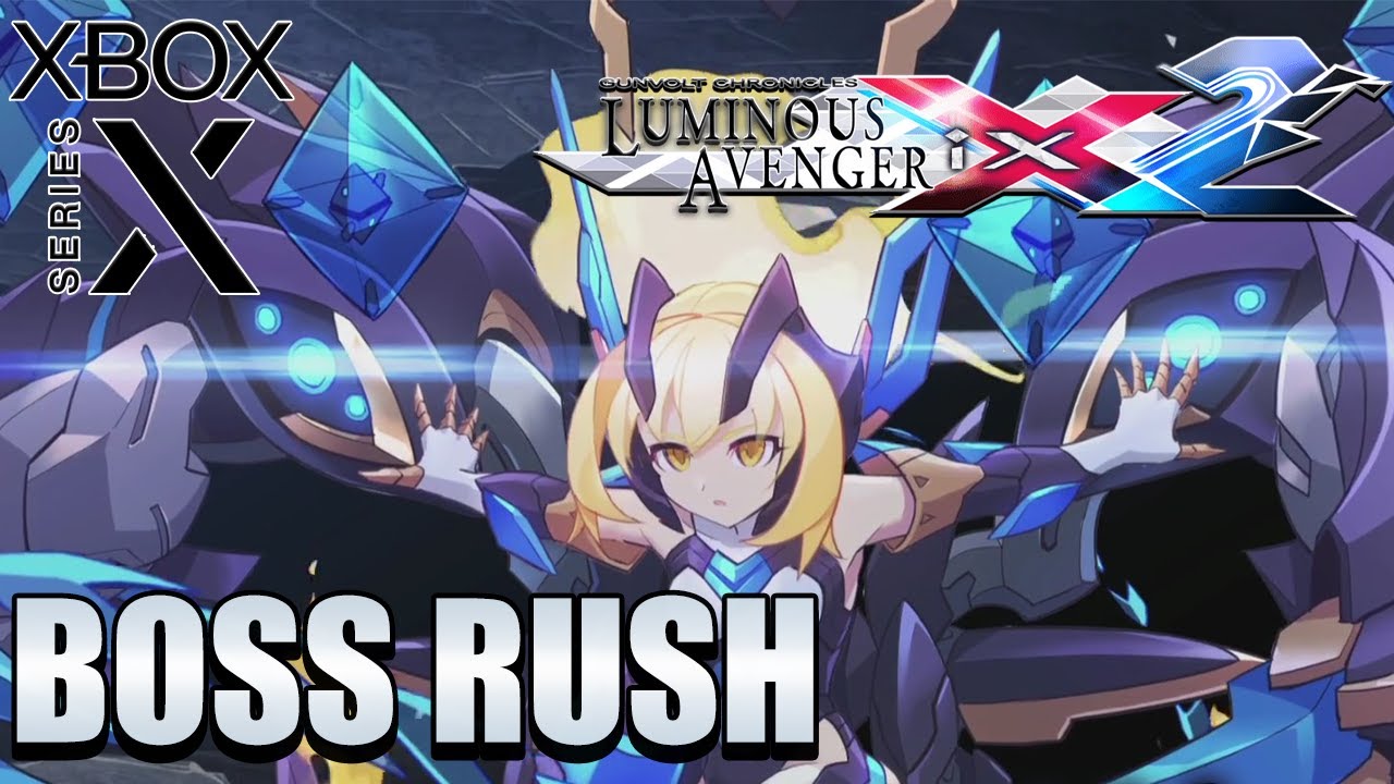 Gunvolt Chronicles: Luminous Avenger iX 2 (Xbox Series X) Boss Rush Gameplay [1080p 60fps]