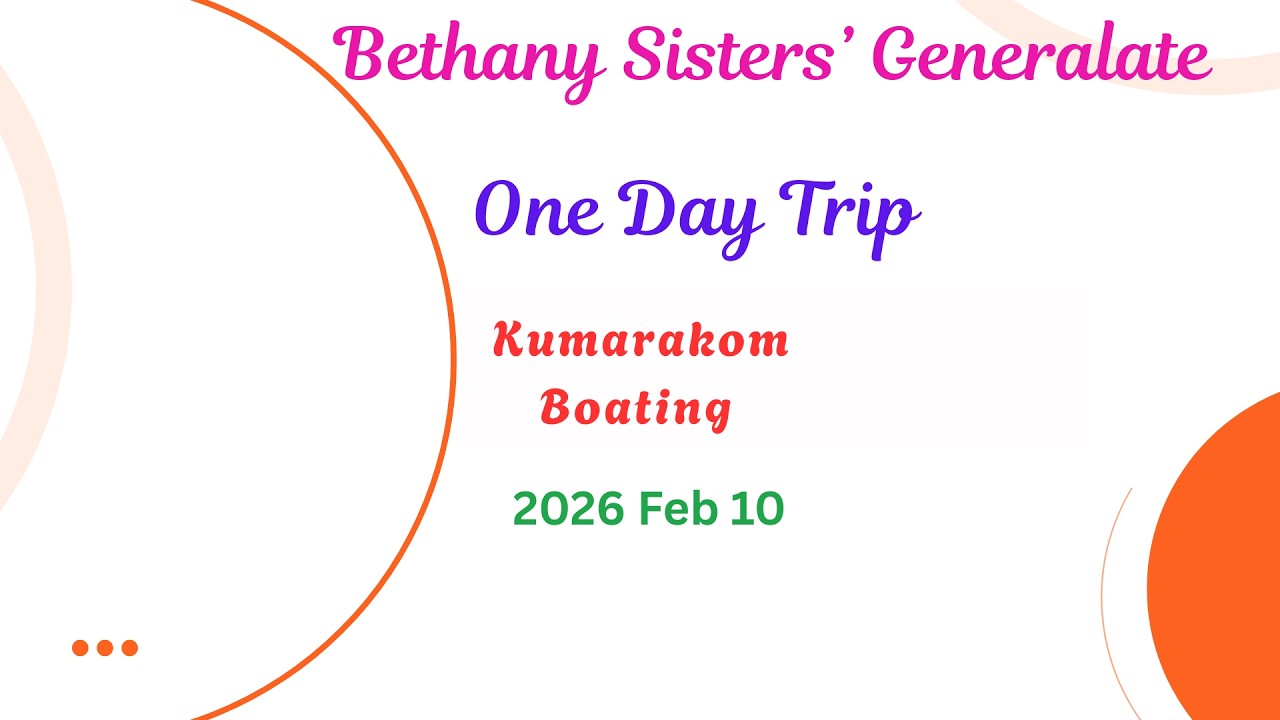 Kumarakom trip from Bethany Sisters' Generalate