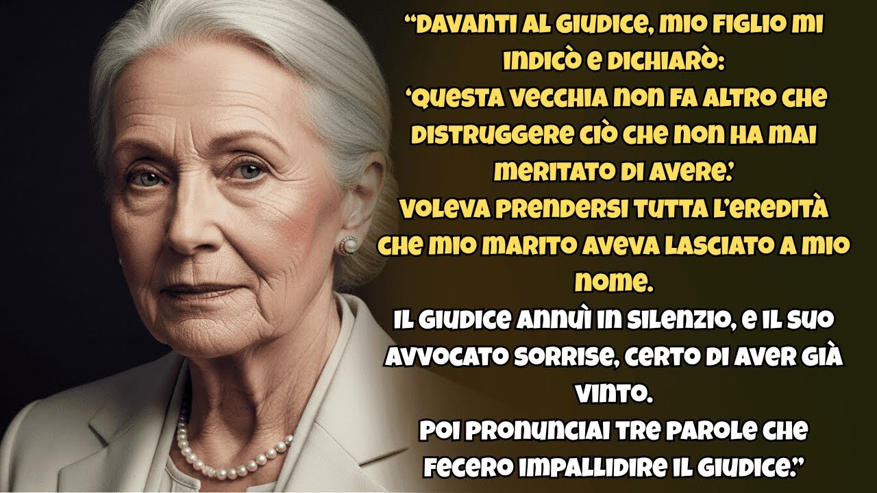 In tribunale mio figlio voleva l’eredità; le mie parole lo zittirono e il giudice impallidì.